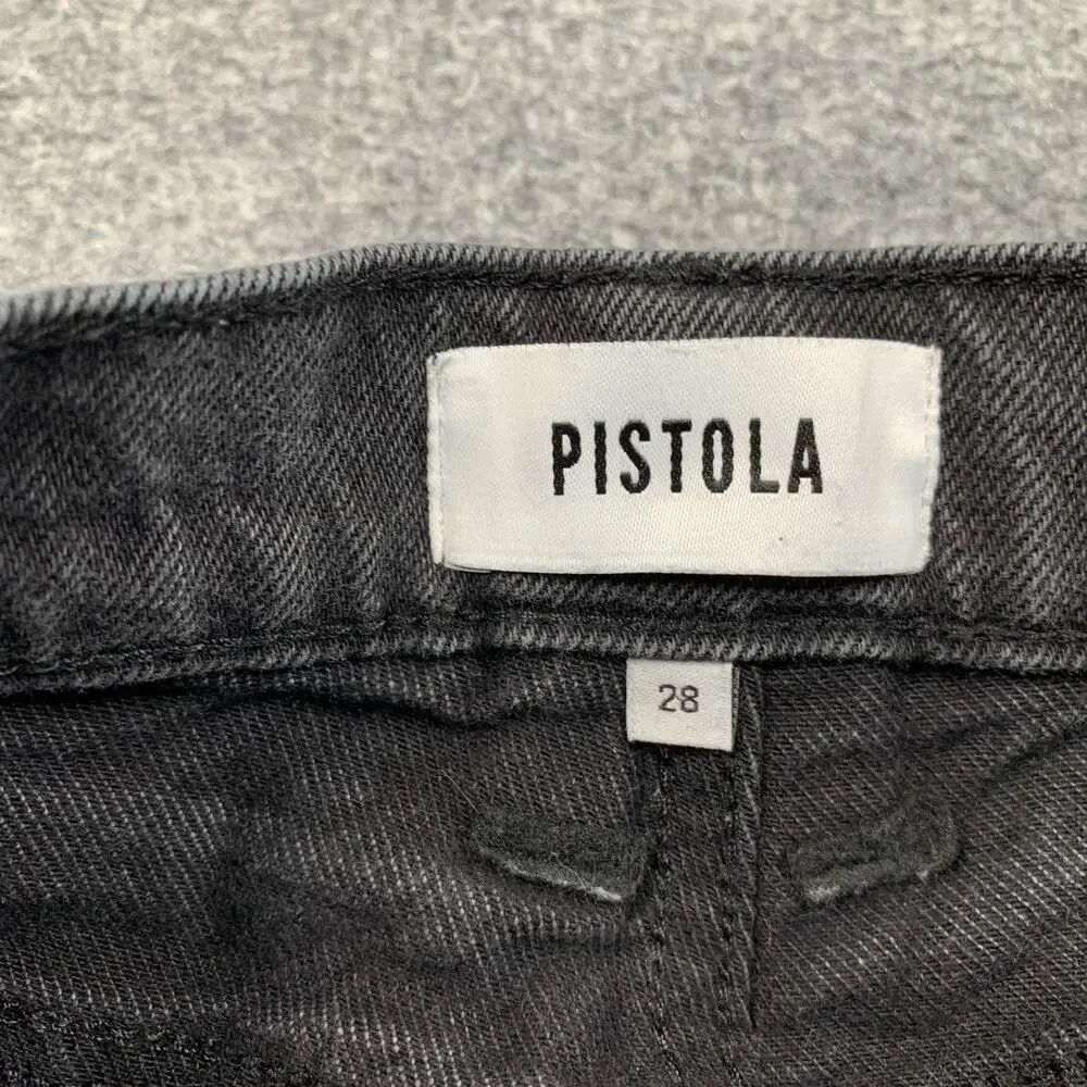 Pistola Jeans Womens 28 Denim High Rise Ankle Bootcut Whiskered Cropped Pocket